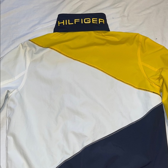 EUC Tommy Hilfiger Sailing Endeavour Colorblock Hooded Regatta Jacket Large - Picture 7 of 12